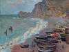 Monet, Beach at Étretat, 1885